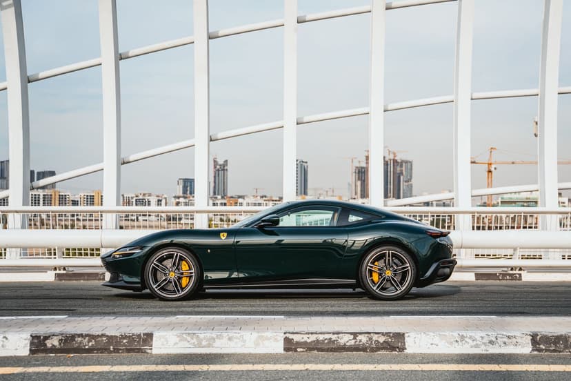 Rent Ferrari Roma Green 2023 in UAE