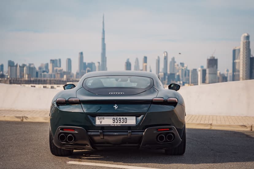 Rent Ferrari Roma Green 2023 in UAE