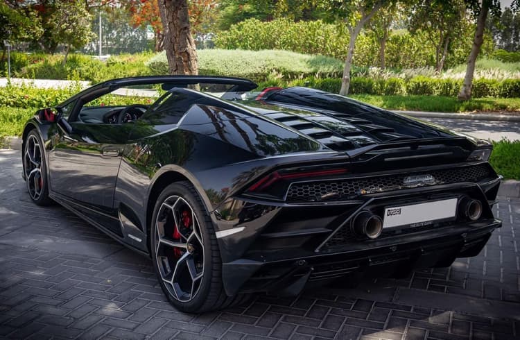 Rent Lamborghini Huracan Evo Spyder 2022 in UAE