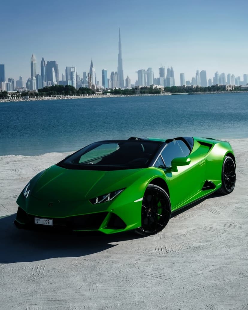 Rent Lamborghini Hurucan Evo Spyder 2021 in UAE