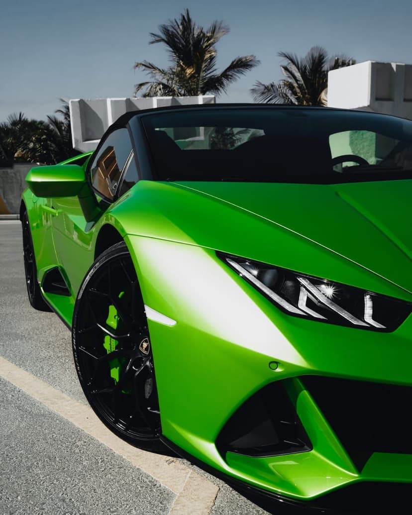 Rent Lamborghini Hurucan Evo Spyder 2021 in UAE