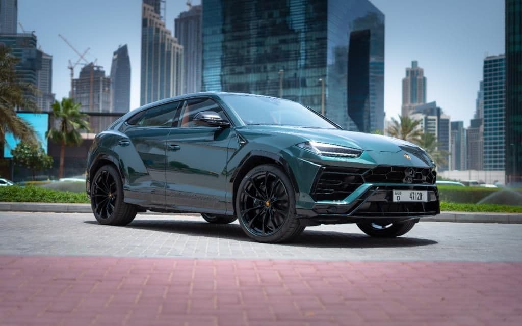 Rent Lamborghini Urus Green 2022 in UAE