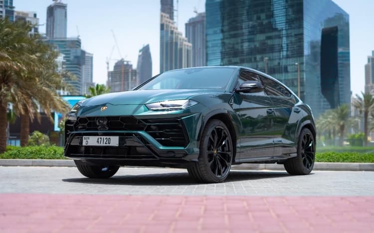 Rent Lamborghini Urus Green 2022 in UAE