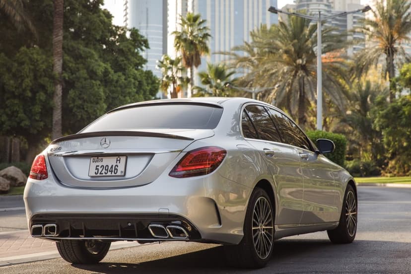Mercedes C300 2021 Rental Dubai - View 2