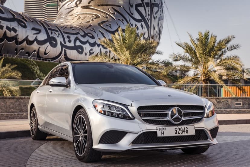 Mercedes C300 2021 Rental Dubai - View 14